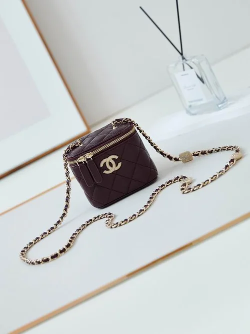 Chanel Original Beauty Cosmetic Bags Authentic Vanity Set