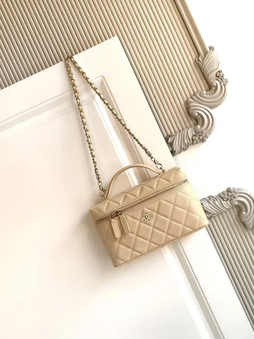 Chanel Original Beauty Cosmetic Bags Authentic Vanity Set