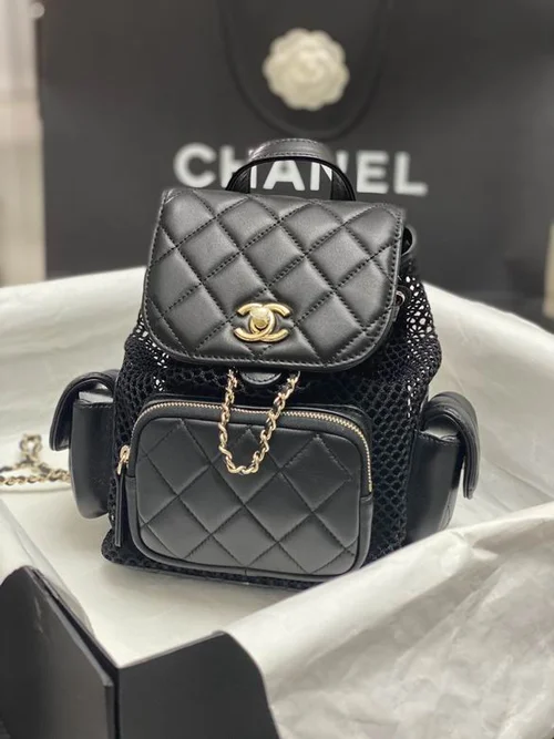 Chanel Original Backpack Large Lambskin Authentic Luxury