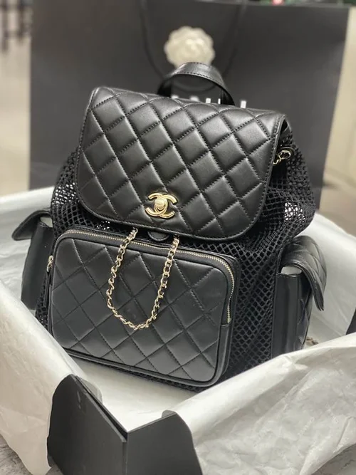 Chanel Original Backpack Large Lambskin Authentic Luxury