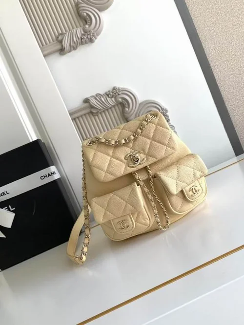 Chanel Original Backpack Large Lambskin Authentic Luxury