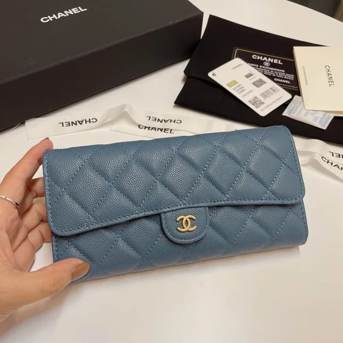 Chanel Original Women's Wallet Authentic Caviar Leather Luxury