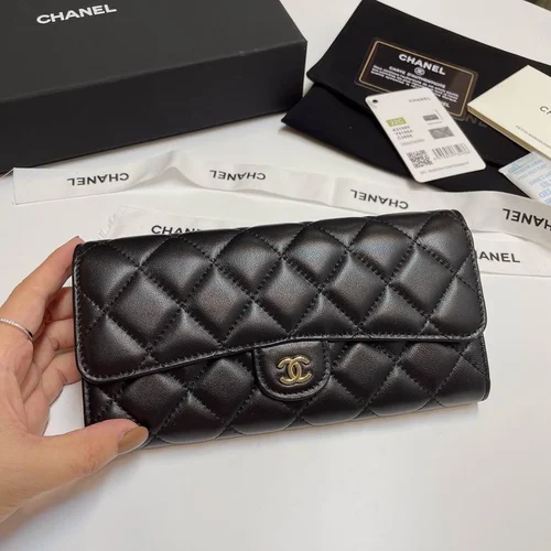 Chanel Original Women's Wallet Authentic Caviar Leather Luxury