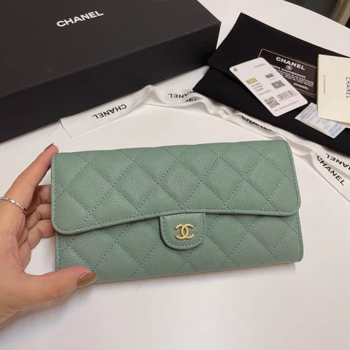 Chanel Original Women's Wallet Authentic Caviar Leather Luxury