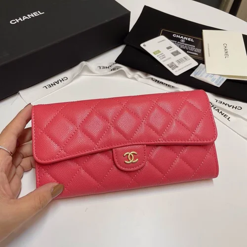 Chanel Original Women's Wallet Authentic Caviar Leather Luxury