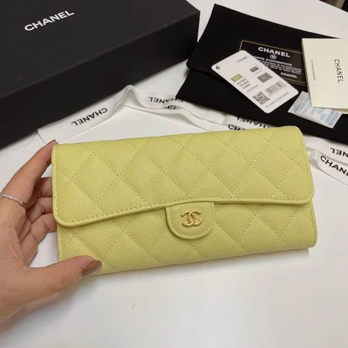 Chanel Original Women's Wallet Authentic Caviar Leather Luxury