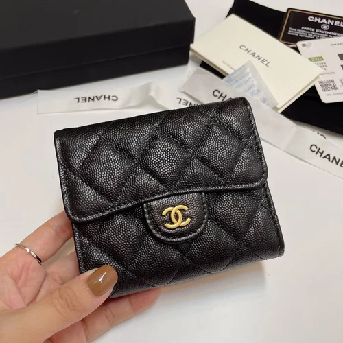 Chanel Original Women's Wallet Authentic Caviar Leather Luxury