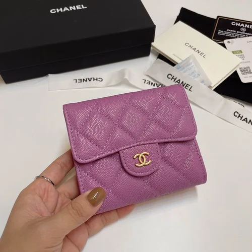Chanel Original Women's Wallet Authentic Caviar Leather Luxury