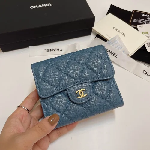 Chanel Original Women's Wallet Authentic Caviar Leather Luxury