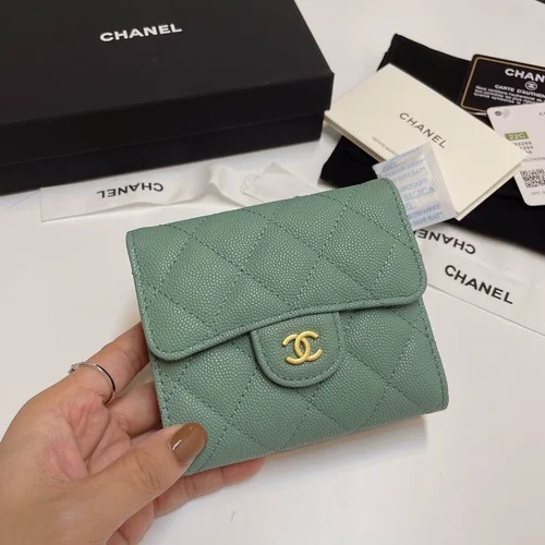 Chanel Original Women's Wallet Authentic Caviar Leather Luxury