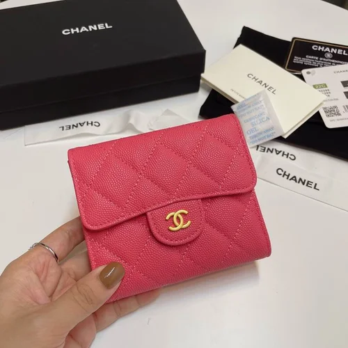Chanel Original Women's Wallet Authentic Caviar Leather Luxury