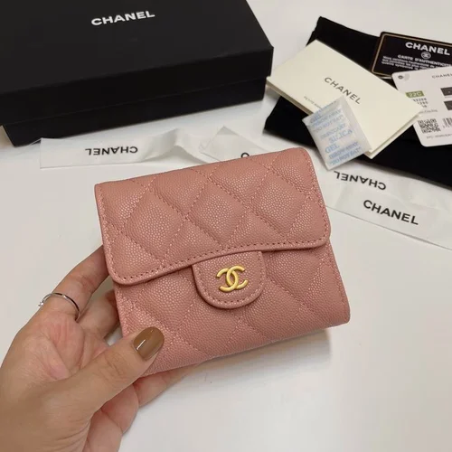 Chanel Original Women's Wallet Authentic Caviar Leather Luxury