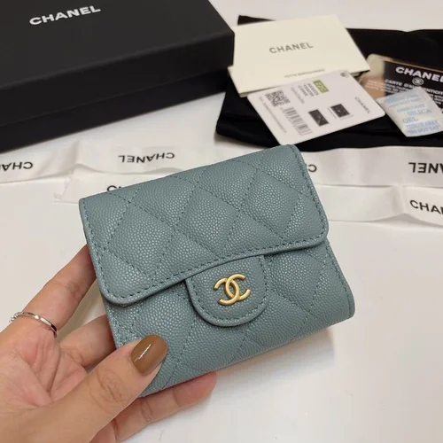 Chanel Original Women's Wallet Authentic Caviar Leather Luxury
