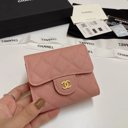 Chanel Original Women's Wallet Authentic Caviar Leather Luxury