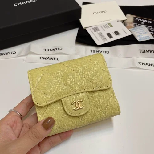 Chanel Original Women's Wallet Authentic Caviar Leather Luxury