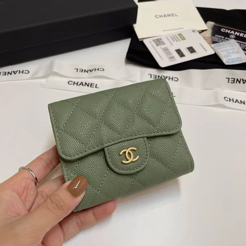 Chanel Original Women's Wallet Authentic Caviar Leather Luxury