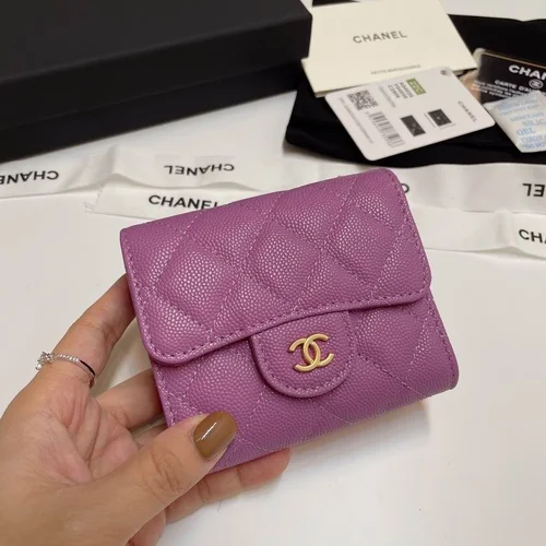 Chanel Original Women's Wallet Authentic Caviar Leather Luxury