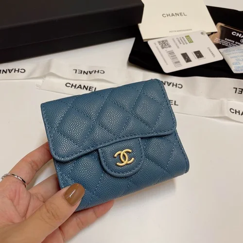 Chanel Original Women's Wallet Authentic Caviar Leather Luxury