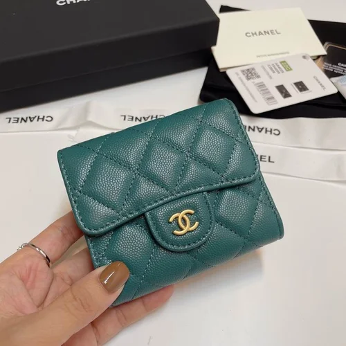 Chanel Original Women's Wallet Authentic Caviar Leather Luxury