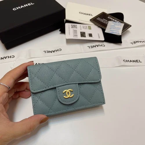 Chanel Original Women's Wallet Authentic Caviar Leather Luxury