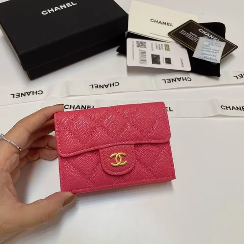 Chanel Original Women's Wallet Authentic Caviar Leather Luxury