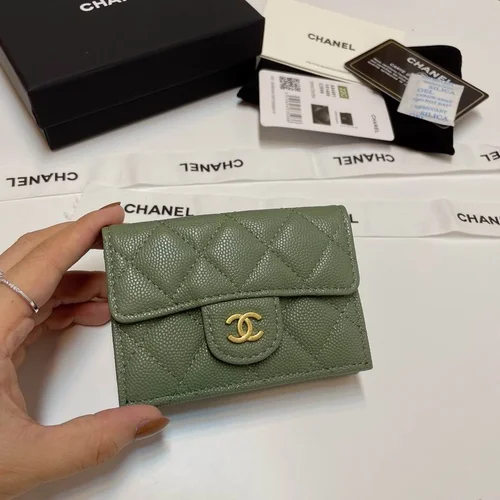 Chanel Original Women's Wallet Authentic Caviar Leather Luxury