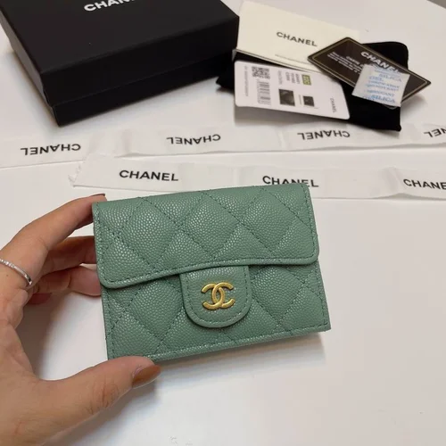 Chanel Original Women's Wallet Authentic Caviar Leather Luxury