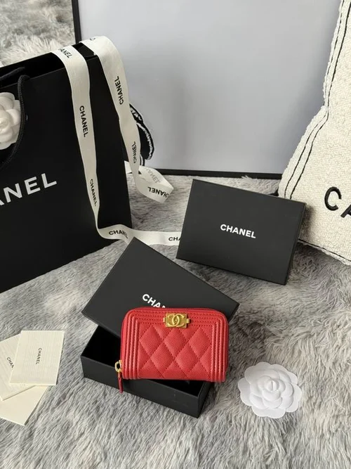 Chanel Original Women's Wallet Authentic Caviar Leather Luxury