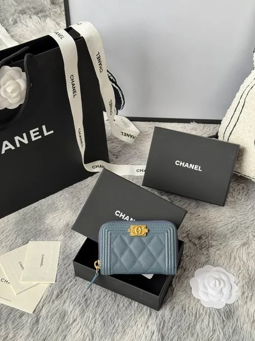 Chanel Original Women's Wallet Authentic Caviar Leather Luxury