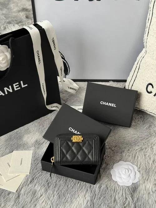 Chanel Original Women's Wallet Authentic Caviar Leather Luxury