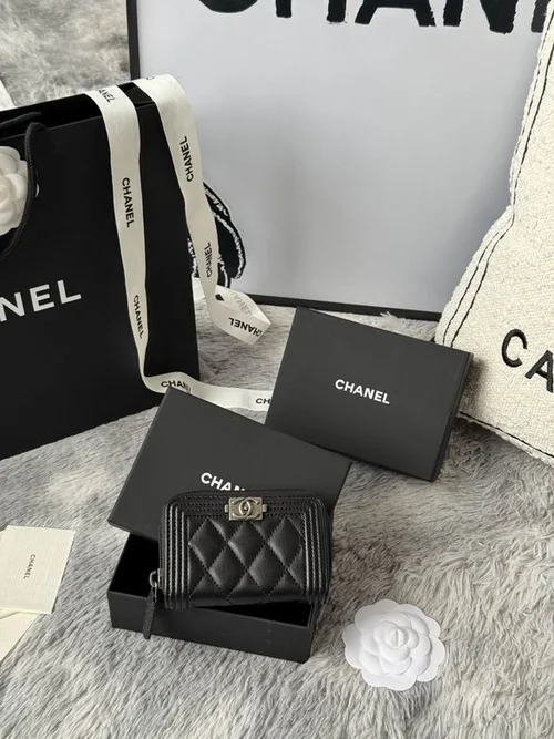 Chanel Original Women's Wallet Authentic Caviar Leather Luxury