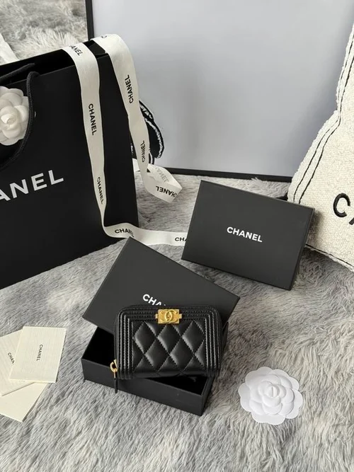 Chanel Original Women's Wallet Authentic Caviar Leather Luxury