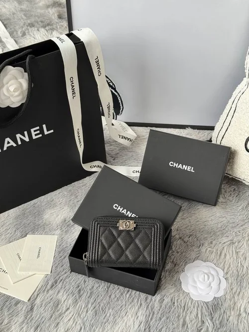 Chanel Original Women's Wallet Authentic Caviar Leather Luxury