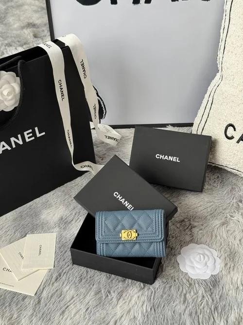 Chanel Original Women's Wallet Authentic Caviar Leather Luxury
