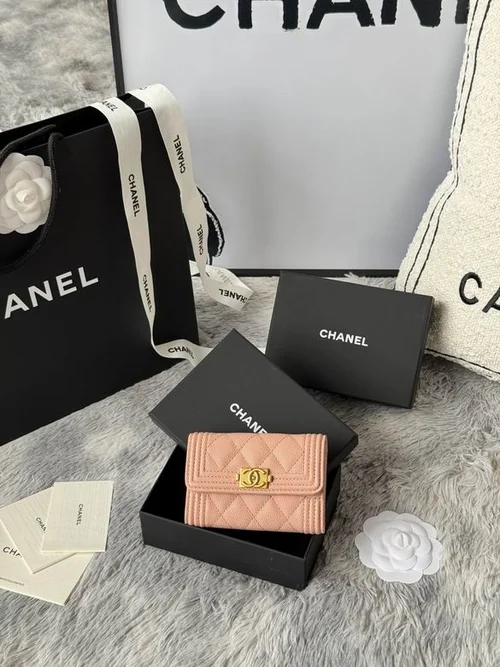 Chanel Original Women's Wallet Authentic Caviar Leather Luxury