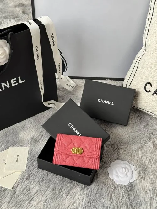 Chanel Original Women's Wallet Authentic Caviar Leather Luxury