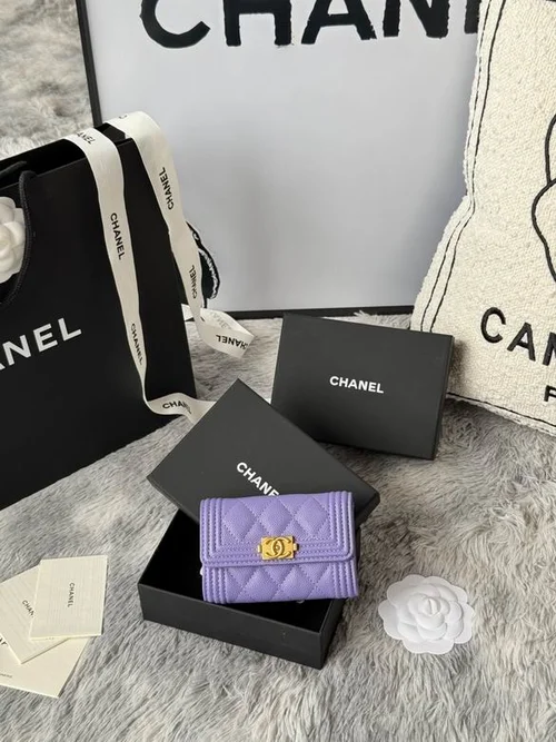 Chanel Original Women's Wallet Authentic Caviar Leather Luxury