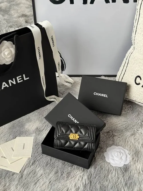 Chanel Original Women's Wallet Authentic Caviar Leather Luxury