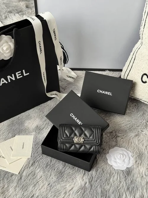 Chanel Original Women's Wallet Authentic Caviar Leather Luxury