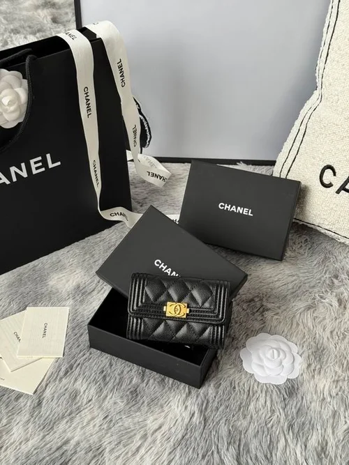 Chanel Original Women's Wallet Authentic Caviar Leather Luxury