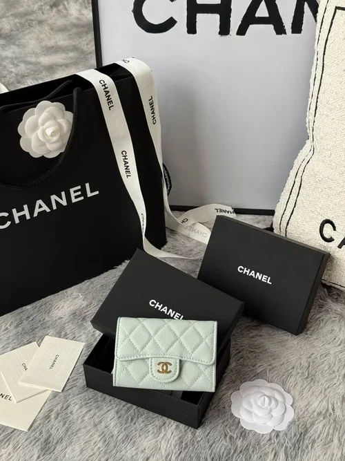Chanel Original Women's Wallet Authentic Caviar Leather Luxury