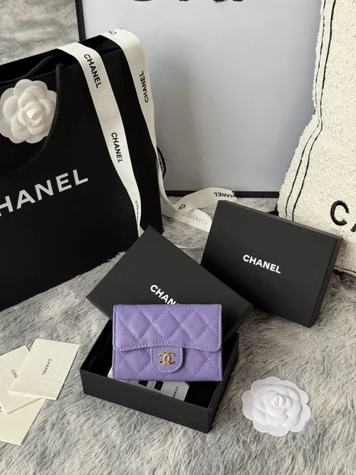 Chanel Original Women's Wallet Authentic Caviar Leather Luxury