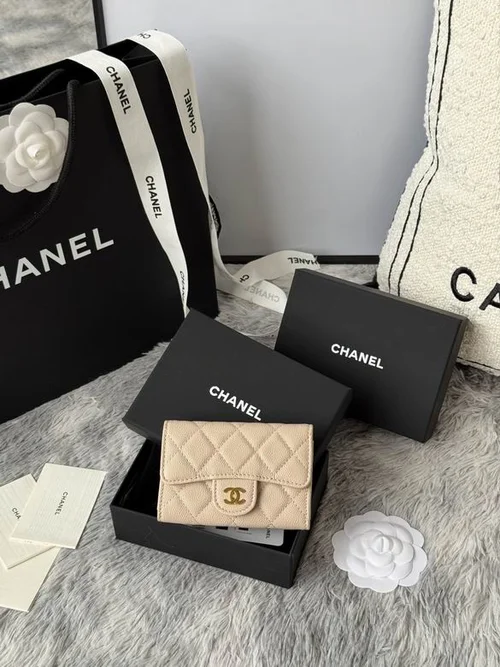 Chanel Original Women's Wallet Authentic Caviar Leather Luxury