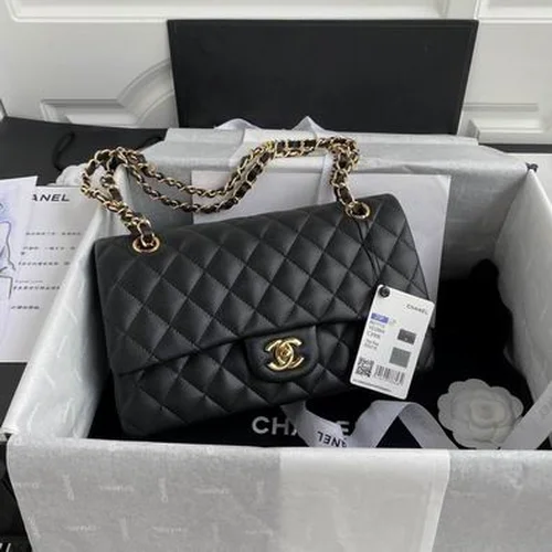 Chanel Original Classic Flap CF Medium Authentic Caviar Luxury