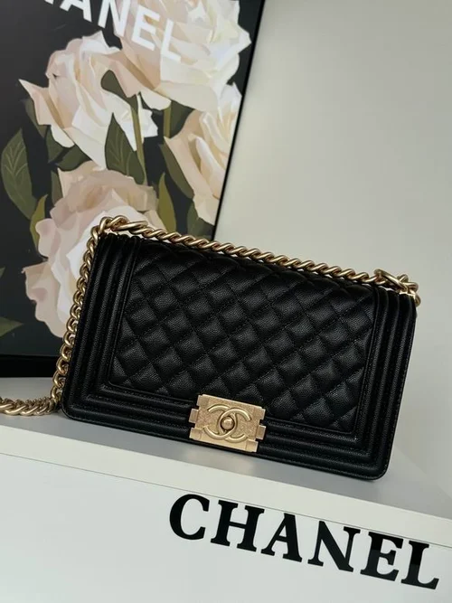 Chanel Original Le Boy Flap Bag Authentic Quilted Luxury