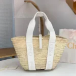 Chloe Small Woody Tote Bag Original Authentic Canvas Luxury