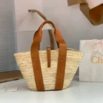 Chloe Small Woody Tote Bag Original Authentic Canvas Luxury
