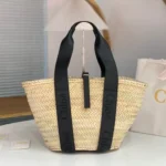 Chloe Small Woody Tote Bag Original Authentic Canvas Luxury