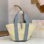 Chloe Small Woody Tote Bag Original Authentic Canvas Luxury