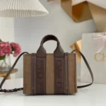 Chloe Woody Medium Tote Bag Original Authentic Canvas Luxury